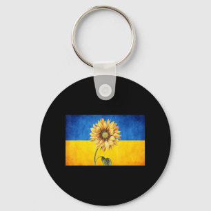 Porte-clés Tournesol Ukraine Drapeau ukrainien Vintage stand