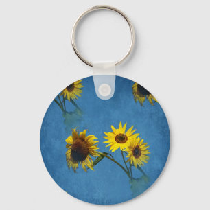 Porte-clés Tournesols Abstraits