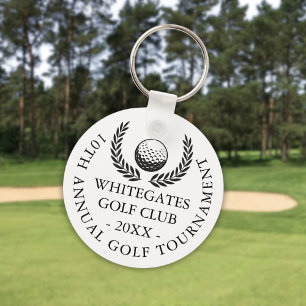 Porte-clés Tournoi de club de golf classique sur mesure