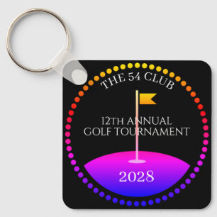 Porte-clés Tournoi Golf Équipement Moderne