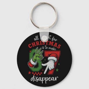 Porte-clés Tout ce que je veux pour Noël est de faire Six Sev