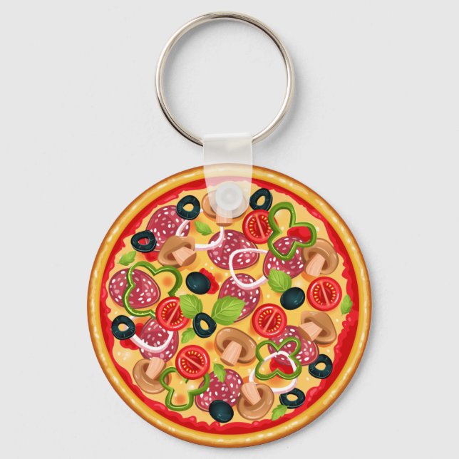 Porte-clés Tout la pizza (Recto)