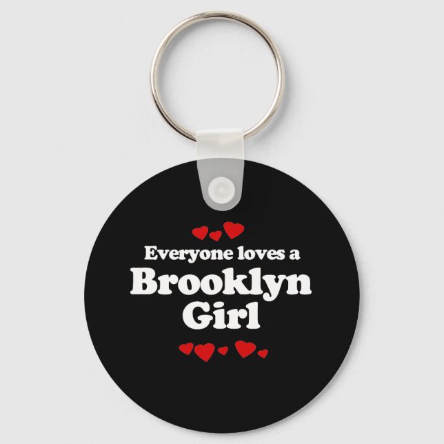 Porte-clés Tout le monde aime un T-shirt Brooklyn Girl (Recto)