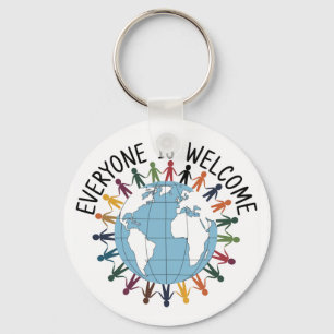 Porte-clés Tout le monde est le bienvenu