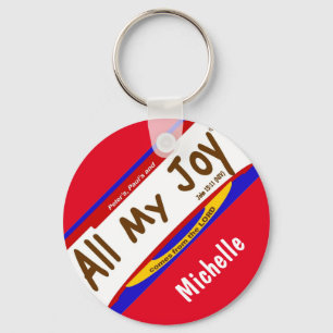 Porte-clés Tout mon Porte - clé chrétien Joy (2,25 po)