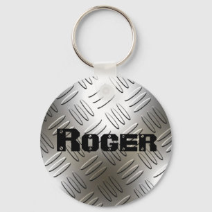 Porte-clés Tout nom sur le porte - clé de plat de diamant en