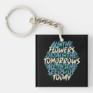 Porte-clés Toutes les fleurs de Tomorrow Streetwear Citation-