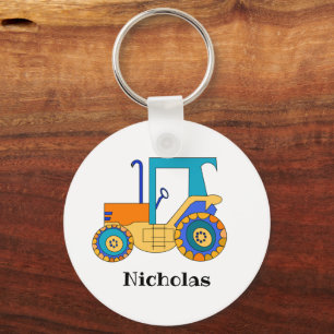 Porte-clés Tracteur coloré personnalisé