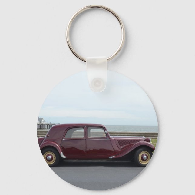 Porte-clés Traction Citroen vintage (Recto)