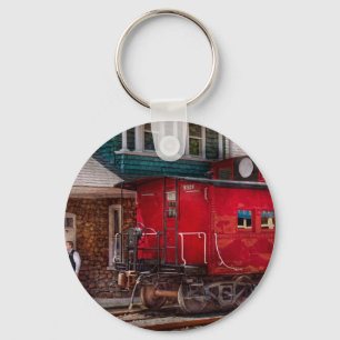 Porte-clés Train - cambuse - extrémité de la ligne
