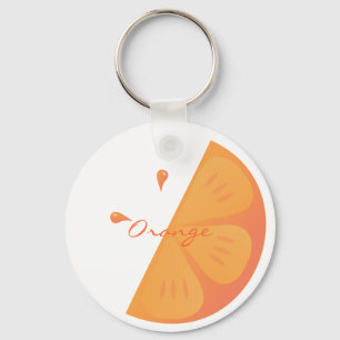 Porte-clés tranche orange