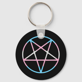 Porte-clés trans gay pride flag pentagram transgender