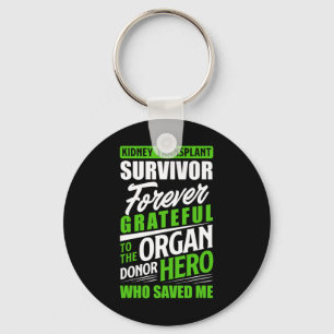 Porte-clés Transplantage du rein Survivant Orgue Rein Donateu