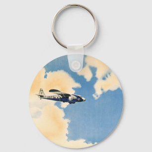 Porte-clés Transport vintage, avion Albatross