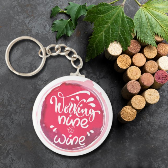 Porte-clés Travail de neuf à vin (Créateur téléchargé)