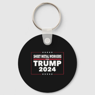 Porte-clés Travailleurs du métal pour Trump Président Républi
