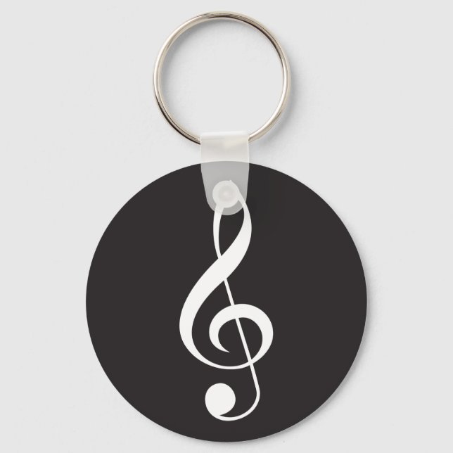 Porte-clés Treble Clef Music Porte - clé Cadeau (Recto)