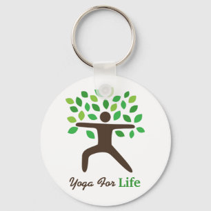 Porte-clés Tree Yogi Pose de guerrier de yoga pour