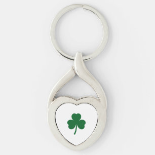 Porte-clés Trèfle à Trois Feuilles en MetalArt Ver