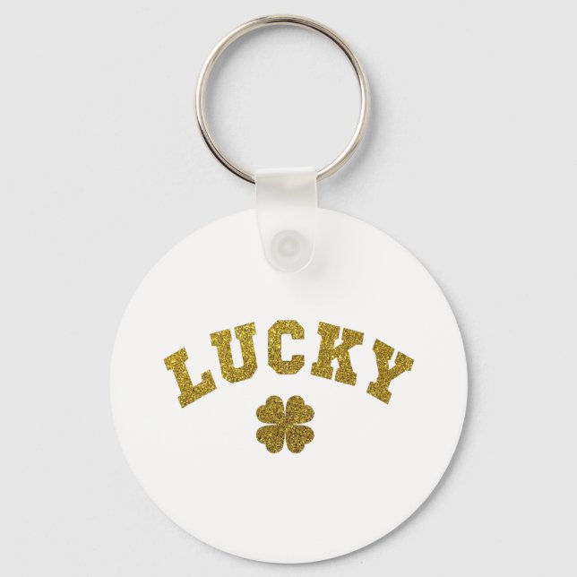 Porte-clés Trèfle Chanceux Saint Patrick (Recto)