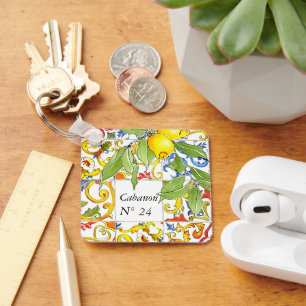 Porte-clés Trendy Colorful Italian Majolica Tiles