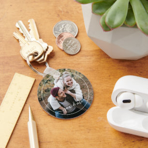 Porte-clés Très Heureux Toi Et Moi Dans L'Amour Classy Élégan