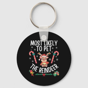 Porte-clés Très Probable De Pet Le Reinder Famille Noël X