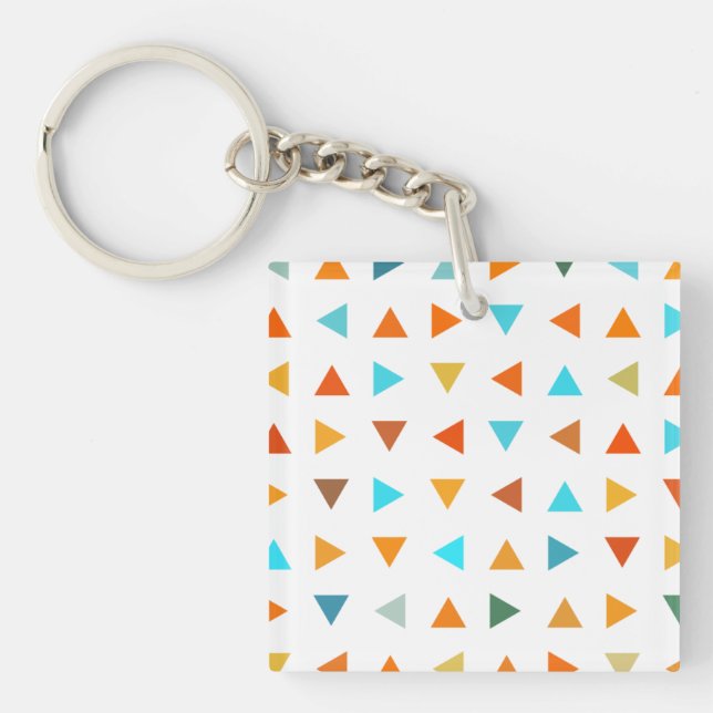 Porte-clés Triangles colorés (Devant)