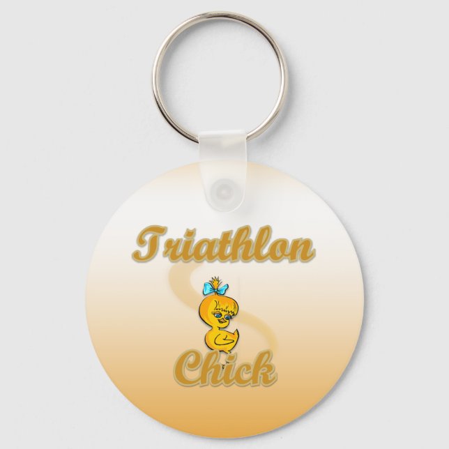 Porte-clés Triathlon Chick (Recto)