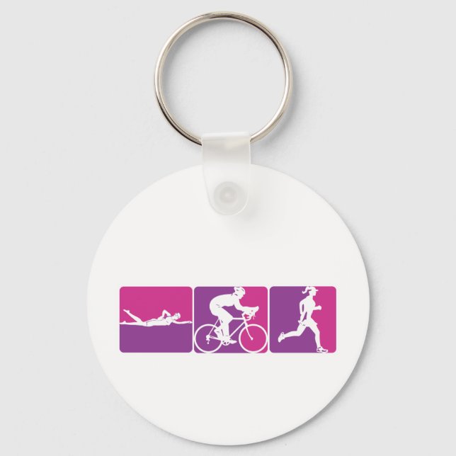 Porte-clés Triathlon de la Ligue majeure (Recto)