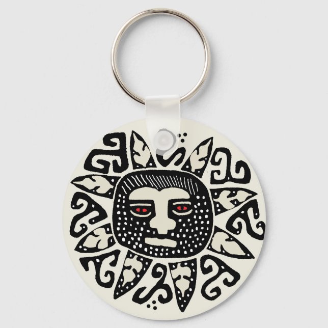 Porte-clés Tribal Indian Sun Spirit (Recto)