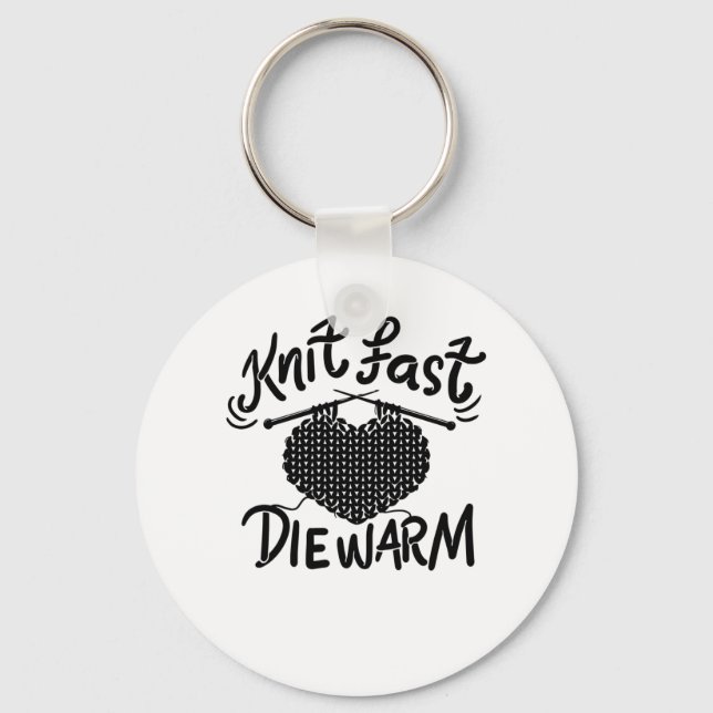 Porte-clés Tricot Funny Knitter (Recto)