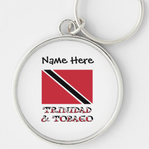 Porte-clés Trinidad-Tobago Drapeau de Trinidad Personnalisé 
