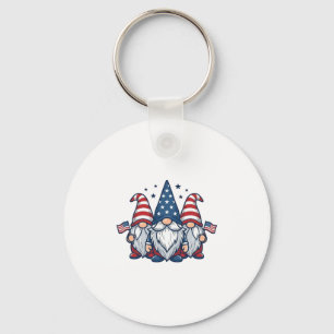 Porte-clés Trio de gnomes patriotiques dessin vectoriel vinta
