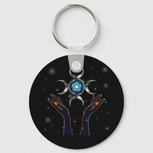 Porte-clés Triple Goddess Symbol Key Chain