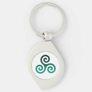 Porte-clés Triskele vert