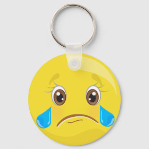 Porte-clés Triste Avec Larmes Porte - clé Emoticon