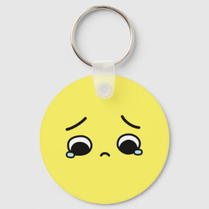 Porte-clés Triste Sentiment Visage En Bas Emoji Jaune