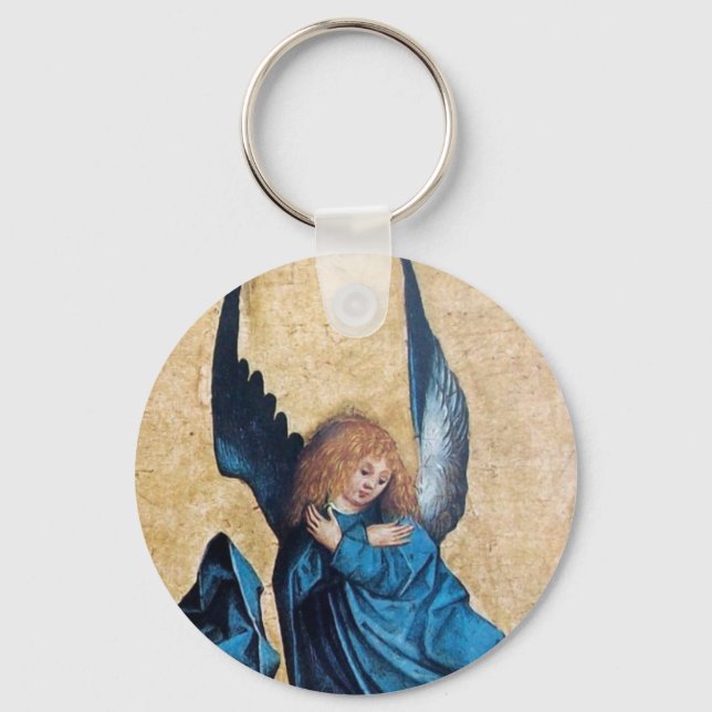 PORTE-CLÉS TROIS ANGES EN BLEU (Recto)