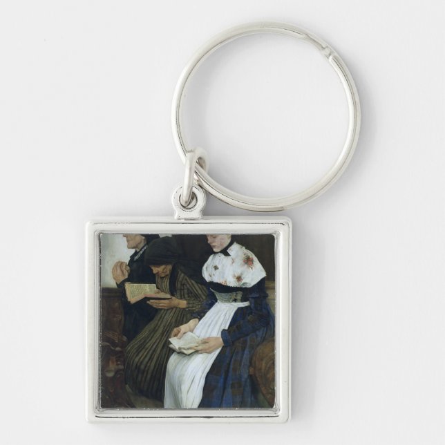 Porte-clés Trois femmes dans l'église, 1882 (Devant)