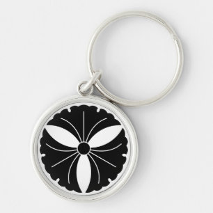 Porte-clés Trois feuilles de ginkgo