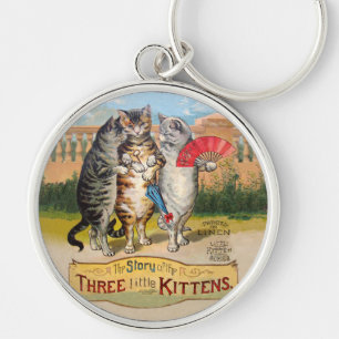 Porte-clés Trois Petits Chatons Illustration de Mère l'Oye