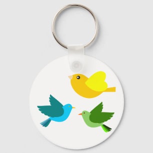 Porte-clés Trois Petits Oiseaux