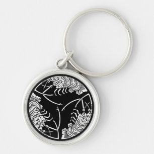 Porte-clés Trois Porte - clés de homards épineux de tête à qu