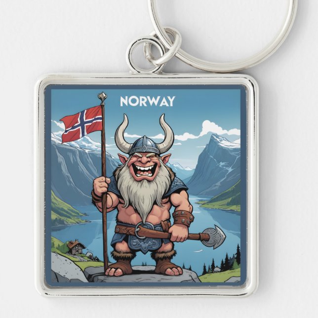Porte-clés Troll norvégien (Devant)