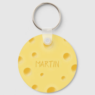 Porte-clés Trop Cheesy ! Fromage suisse personnalisé