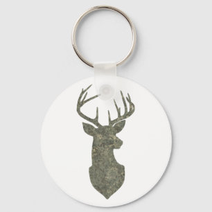 Porte-clés Trophée Regal Buck Deer Silhouette au Camouflage