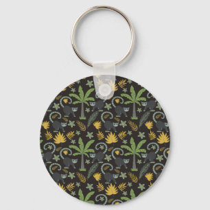 Porte-clés Tropical animals seamless pattern monkey palm tree