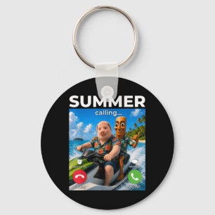 Porte-clés Tropical Island Pig Man Meme Jet Ski Tung Sahur