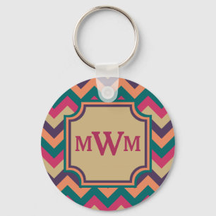 Porte-clés Tropical Zigzag Keychain